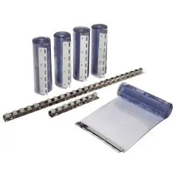 Expressversand PVC-Streifenvorhangset 300 - transparent - 5 PVC-Streifen 300 x 3 mm - Höhe 225 cm - 5 Pendelbleche - 2 Hakenleisten