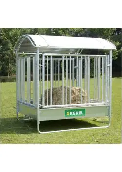 Pferde-Viereckraufe mit Sicherheitsfreßgitter - Breite 2,12 m - Länge 2,12 m - Höhe 2,5 m Begrenztes Angebot