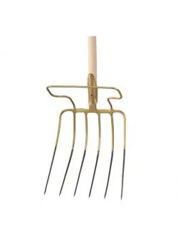 Häckselgabel - Federtülle Ø 39 mm - Maße 36 x 33 x 27 cm - 6 Zinken Geprüft