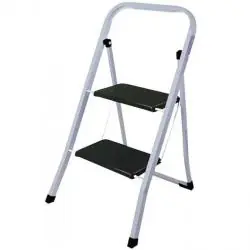 Schnäppchen Klapp-Trittleiter - 2-stufig - Tragkraft 150 kg - Vierkant-Stahlrohr