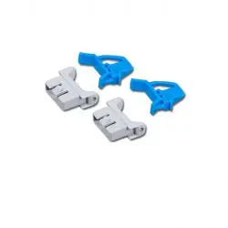 Beliebt Schiebeschnapp-/ und Scharnierverschlüsse ProfiPlus EuroBox 2+2S - je 2 Stück - Farbe blau / grau