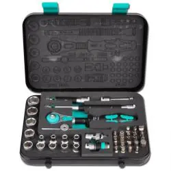 Zertifiziert Steckschlüssel-Garnitur - 1/4" - Chrom-Vanadium-Stahl - 42-teilig - Wera