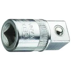 Begrenztes Angebot Vergrößerungsadapter - für 4-Kant Steckschlüssel - 1/4" auf 3/8" - mit Kugelarretierung