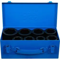Billig Kraft-Steckschlüssel-Einsätze - 6-kant - tief - 27 bis 50 mm - 1" Antrieb