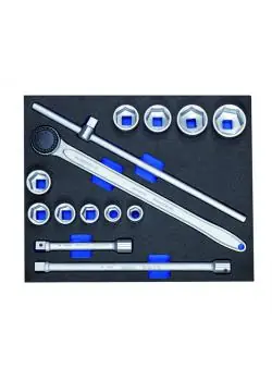 Preis Gesenkt Steckschlüssel-Sortiment - Antrieb 3/4" - in 3/4 Check-Tool-Modul - 14-tlg