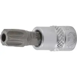 Bit-Einsatz - T-Profil mit Bohrung - Antrieb 6,3 mm (1/4") - Größe T50 Neu