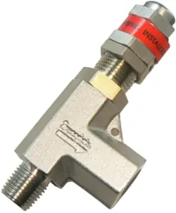 Härtedruckhalteventil - Edelstahl - Außen-Innengewinde 1/4" ISO - FPM-Dichtung - PN 388 Neu