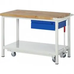 Werkbank "Basic 8001" - stationär/mobil - max. 1250/ 450 kg Meistverkauft